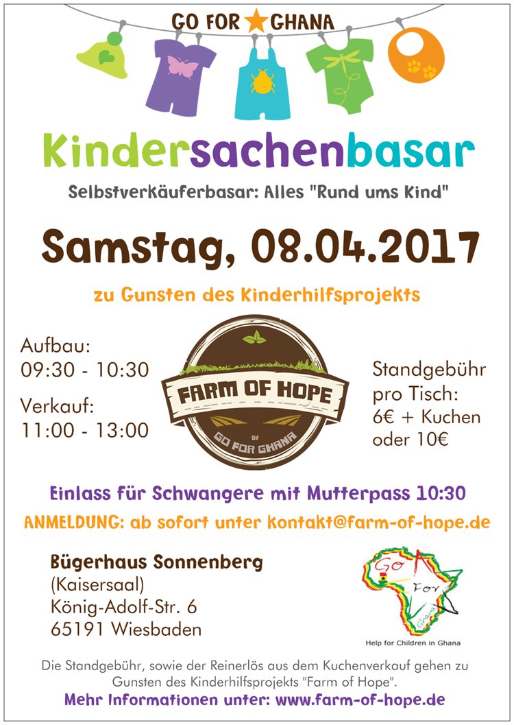 Kindersachenbasar 08.04.2017